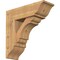 Ekena Millwork Olympic Traditional Smooth Bracket w/ Offset Brace, Western Red Cedar, 7 1/2"W x 22"D x 22"H BKT0806X22X22OLY01SWR - alternate 1